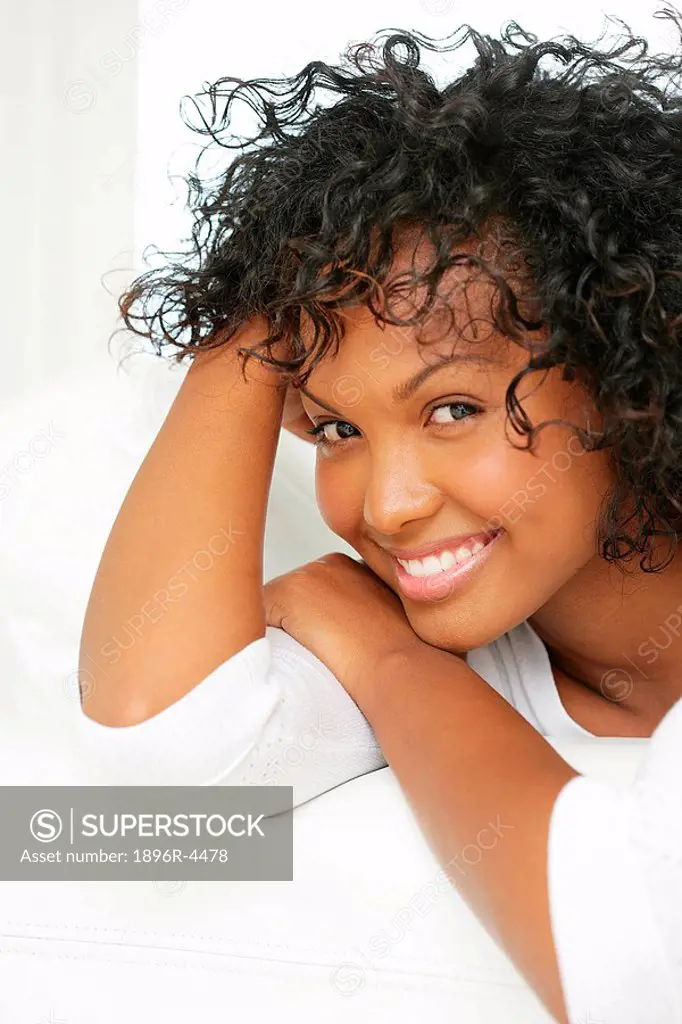 Portrait of a Mixed Race Woman Smiling  Cape Town, Western Cape