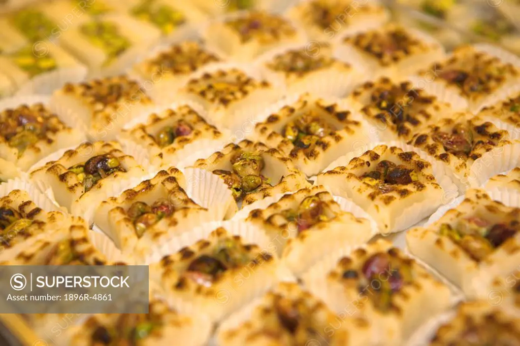 Close Up of Arabaic Sweets  Dubai, United Arab Emirates