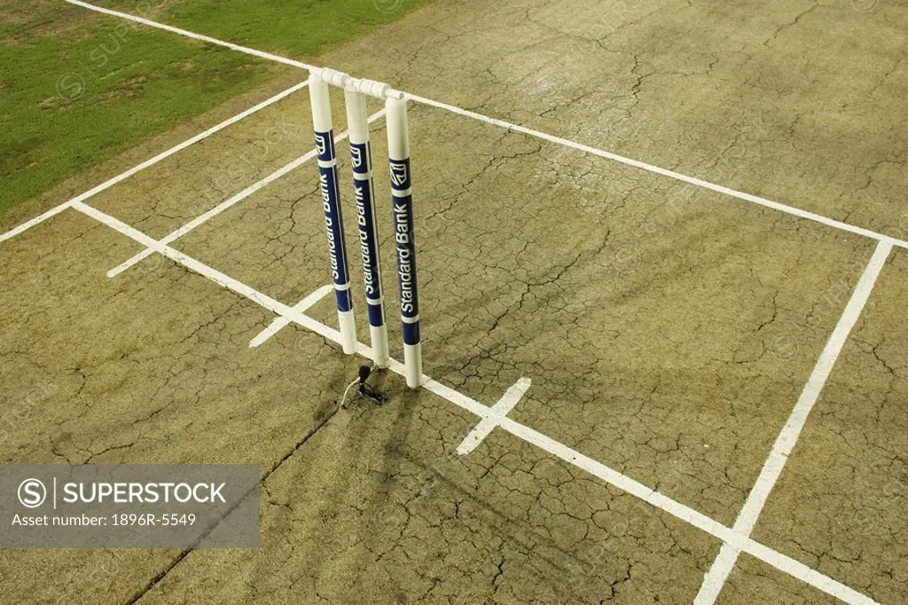 Cricket Wickets - High Angle View  Johannesburg, Gauteng Province, South Africa
