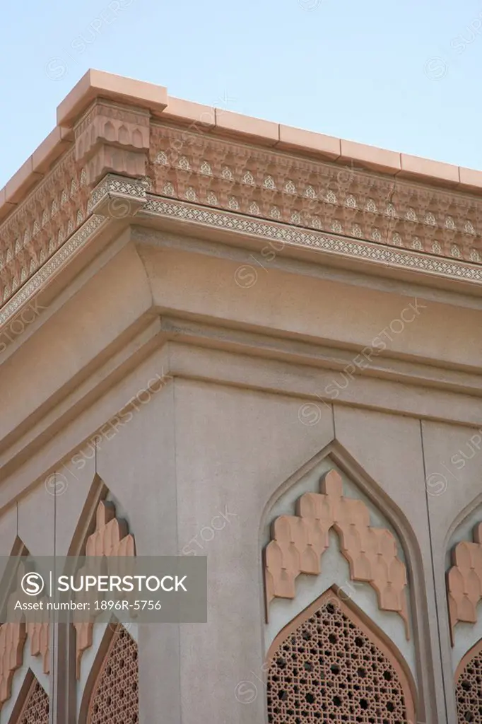 Details of a Mosque at Sharjah Cultural Square  Dubai, United Arab Emirates