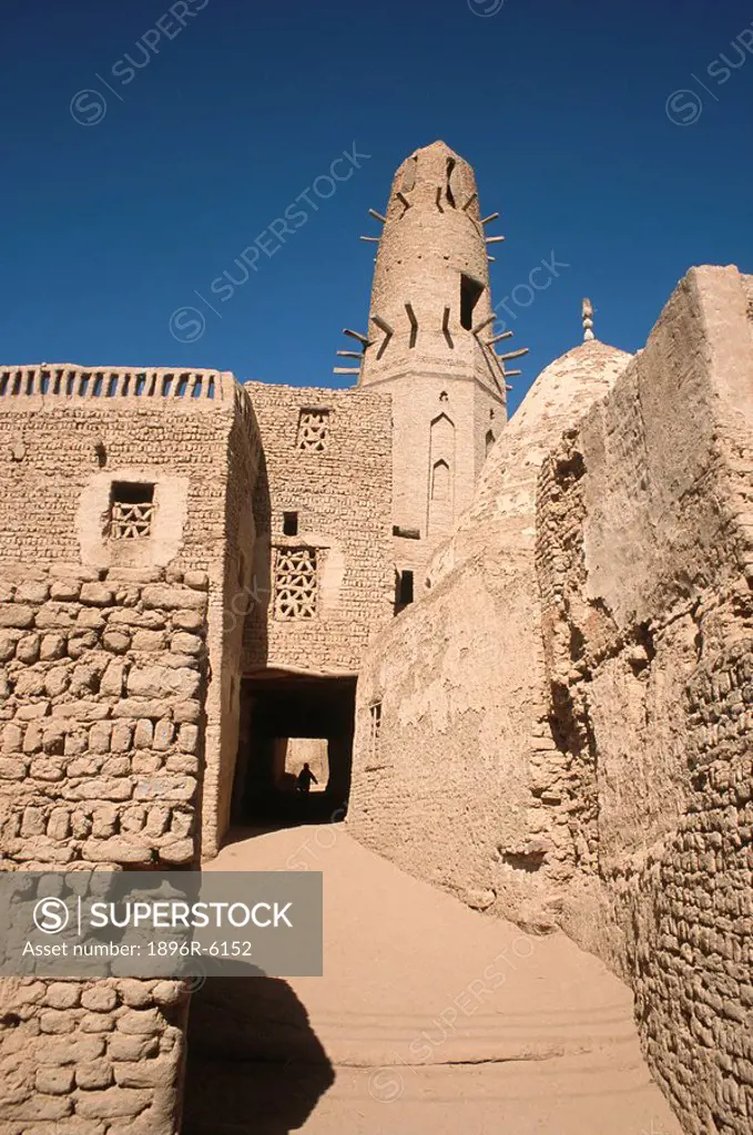 Portrait of a Minaret of a Mosque  Mut, Western Desert, Egypt