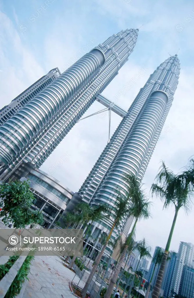 Petronas Twin Towers - Low Angle View  Kuala Lumpur, Malaysia