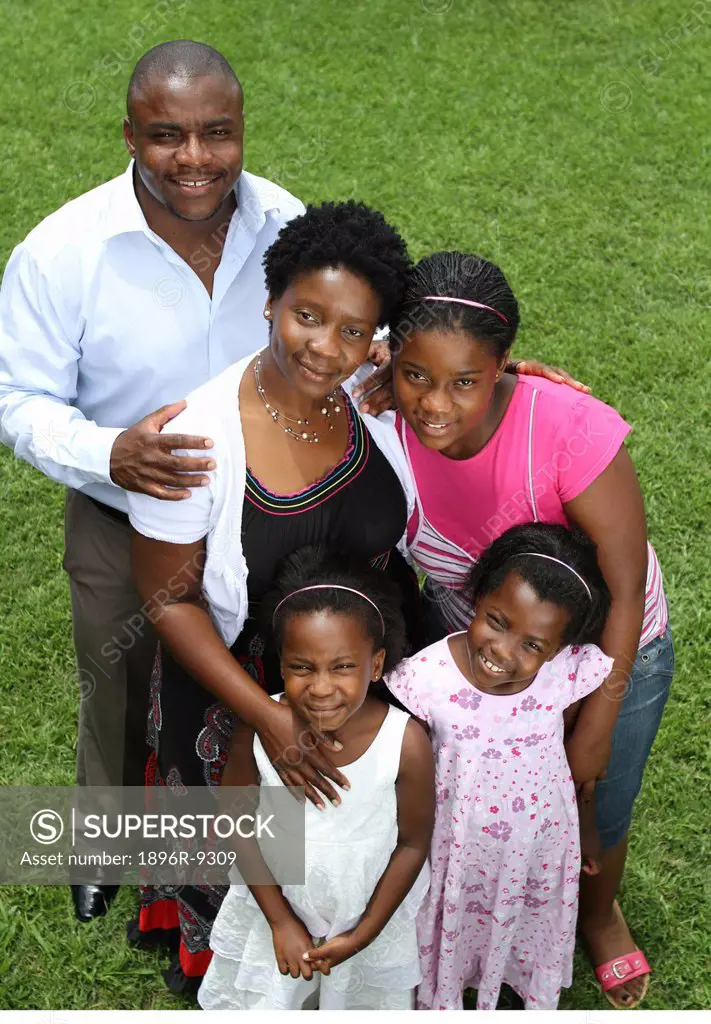 Happy family portrait, Harare, Zimbabwe