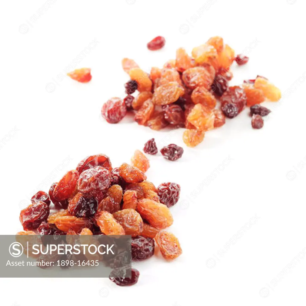 Mixed sultanas, raisins and currants