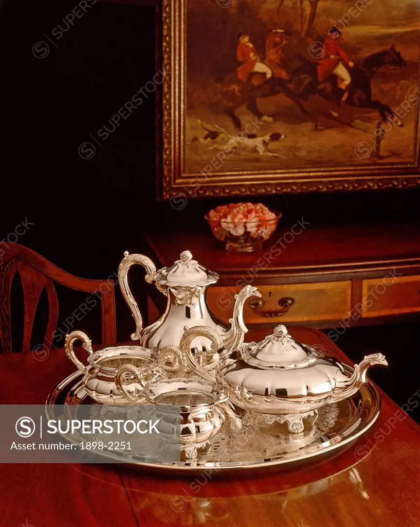 Silver tea service