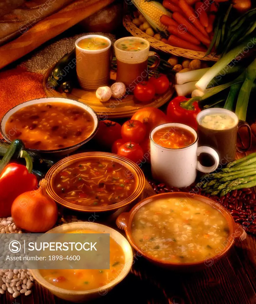 Traditional country soups