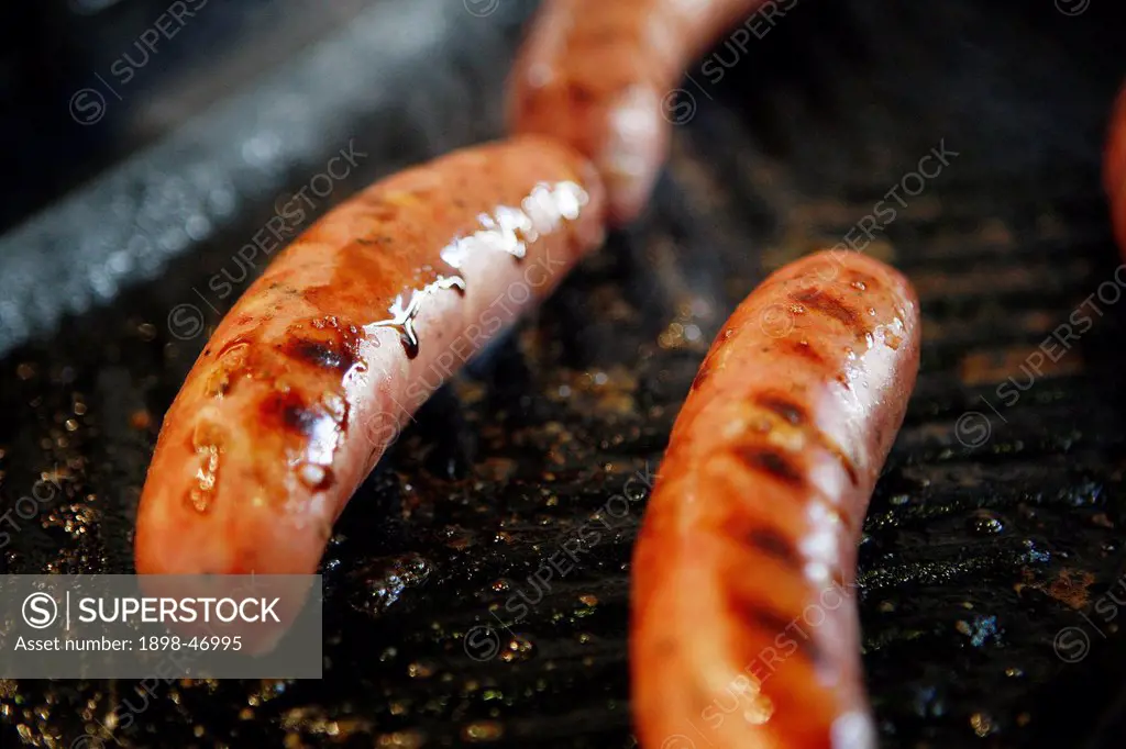 Sausages on Griddle Pan