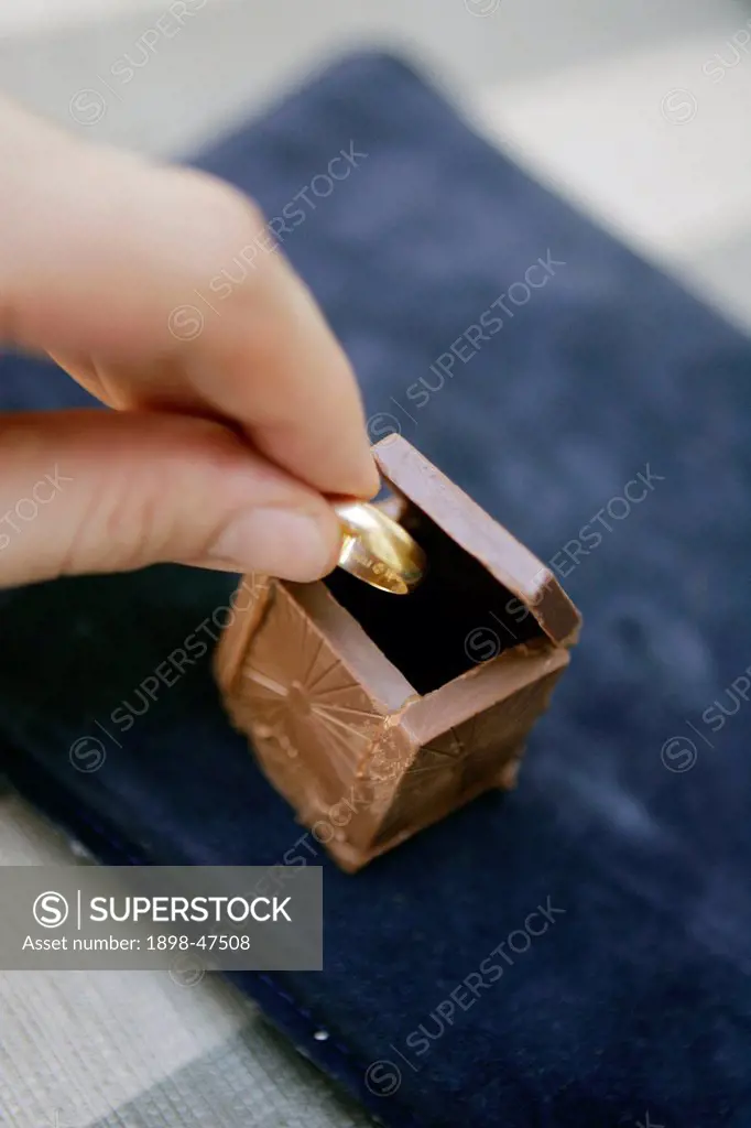 Engagement Ring and Chocolate Box