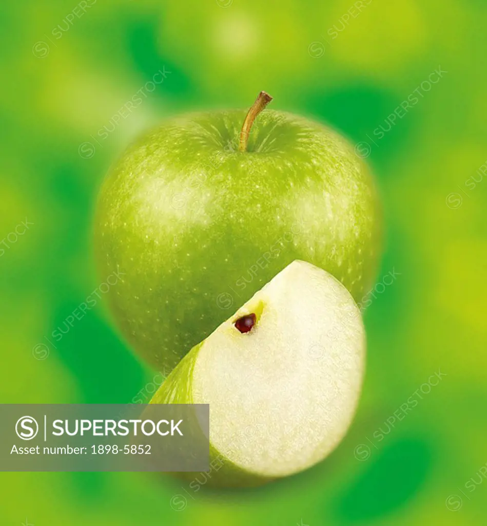 GREEN APPLES ON GREEN