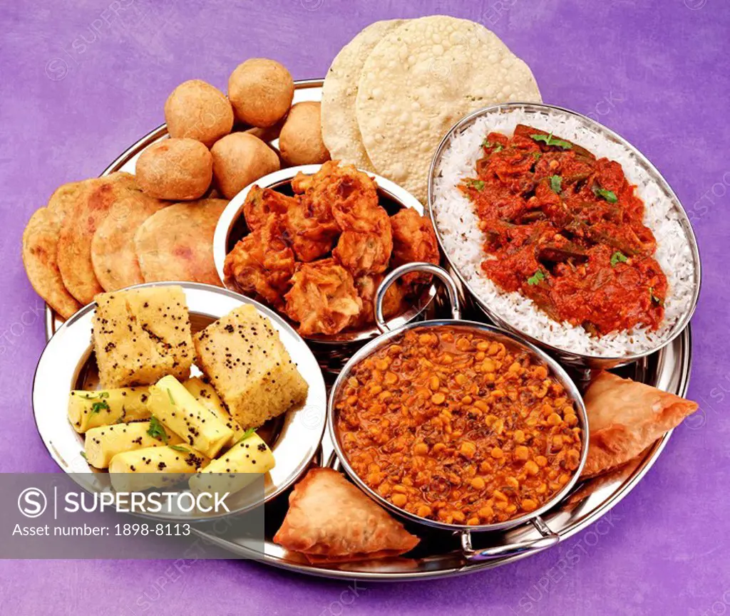 SELECTION OF INDIAN FOODS