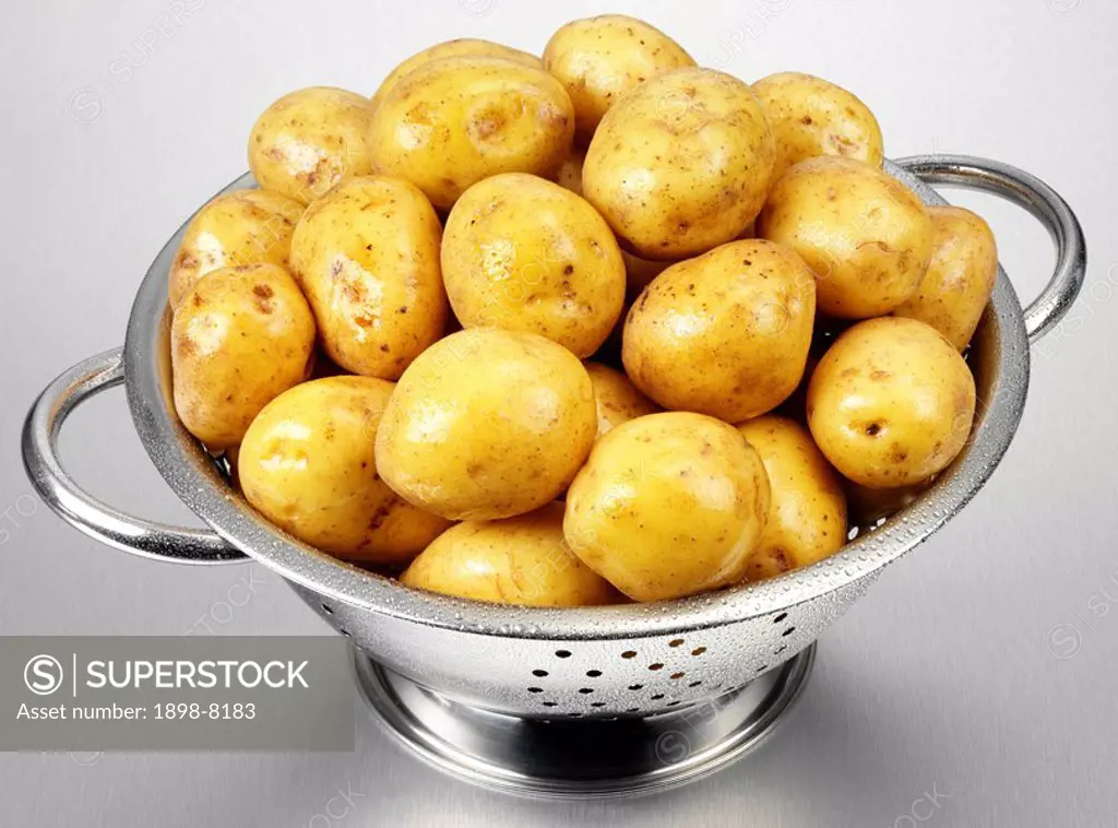 White Potatoes In Colander