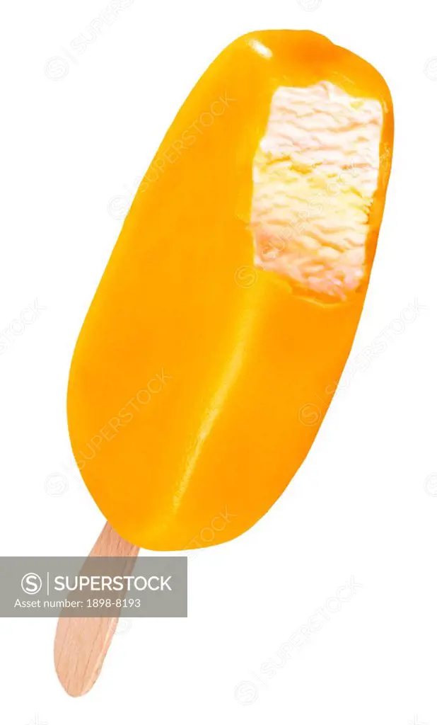 Orange Ice Cream Bar Cut Out