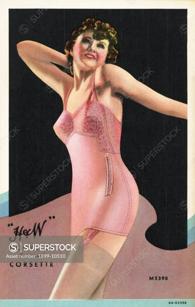 Advertisement for Corsets. ca. 1936, LOCATION UKN 