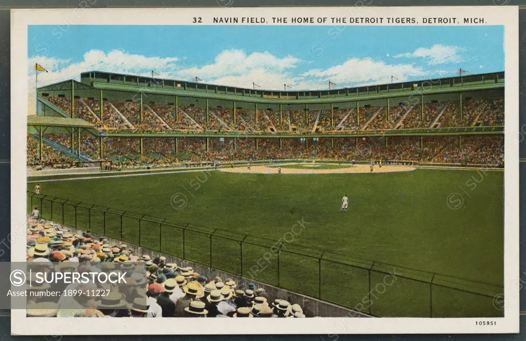 Navin Field. ca. 1925, Detroit, Michigan, USA, NAVIN FIELD, THE HOME OF THE DETROIT TIGERS, DETROIT, MICH. 