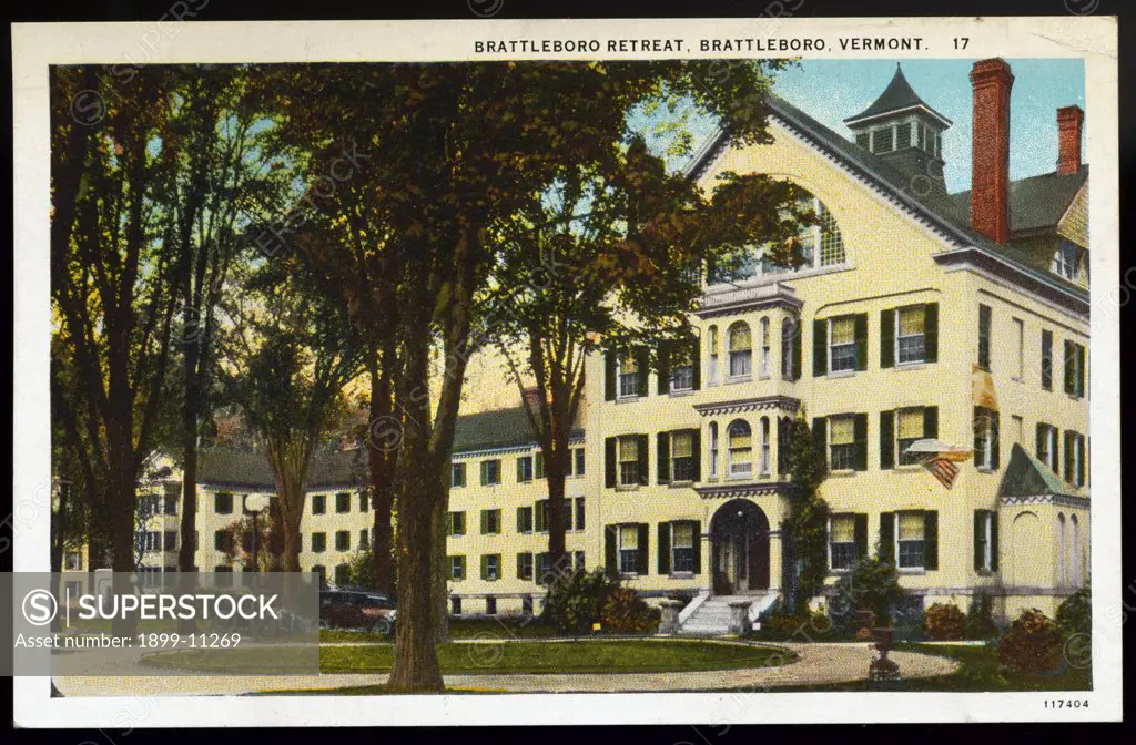 Brattleboro Retreat. ca. 1927, Brattleboro, Vermont, USA, BRATTLEBORO RETREAT, BRATTLEBORO, VERMONT 