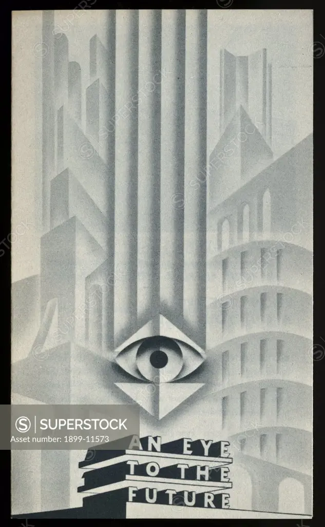 An Eye to the Future Print. ca. 1936, This print advertises the services of Dr. Walter H. Silge, Optometrist. 