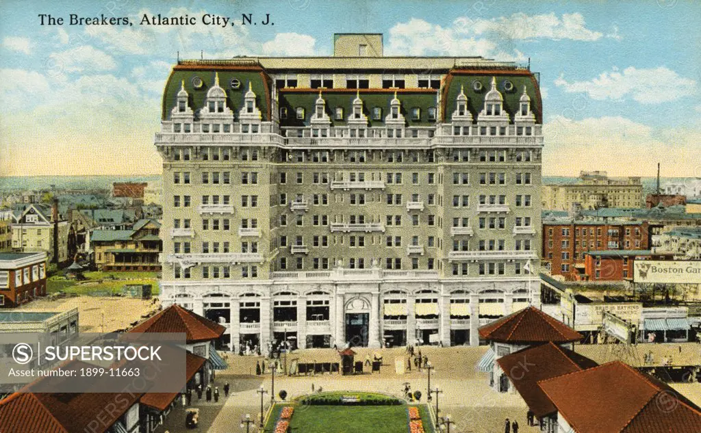 Postcard of The Breakers in Atlantic City. ca. 1916, The Breakers, Atlantic City, N. J. 