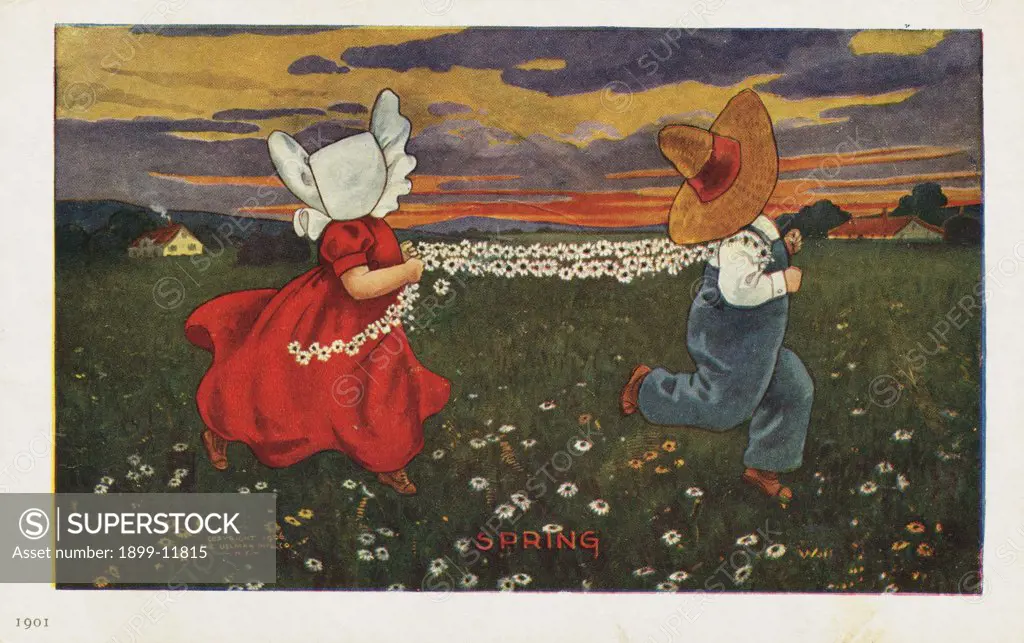 Spring Postcard. 1906, Spring Postcard 