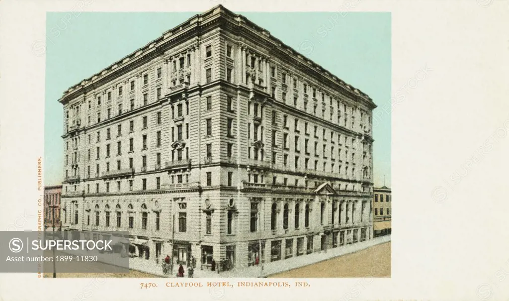 Claypool Hotel, Indianapolis, Ind. Postcard. ca. 1901, Claypool Hotel, Indianapolis, Ind. Postcard 