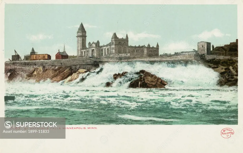 St. Anthony's Falls. Minneapolis. Minn. Postcard. ca. 1904, St. Anthony's Falls. Minneapolis. Minn. Postcard 