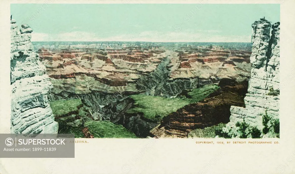 Grand Canyon of Arizona Postcard. 1902, Grand Canyon of Arizona Postcard 
