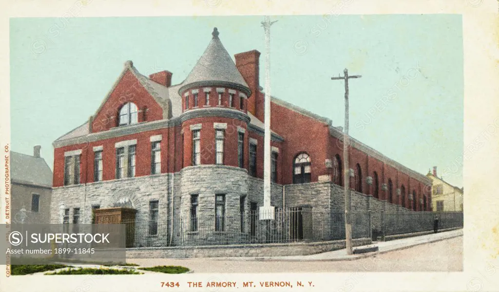 The Armory, Mt. Vernon, N.Y. Postcard. 1903, The Armory, Mt. Vernon, N.Y. Postcard 