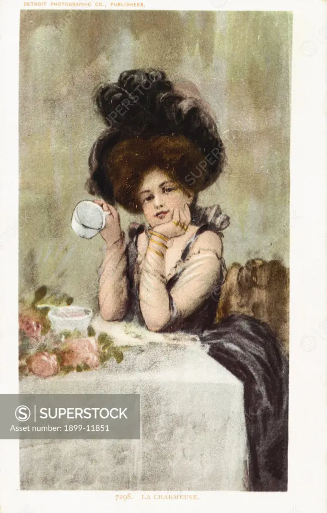 La Charmeuse Postcard. ca. 1903, La Charmeuse Postcard 