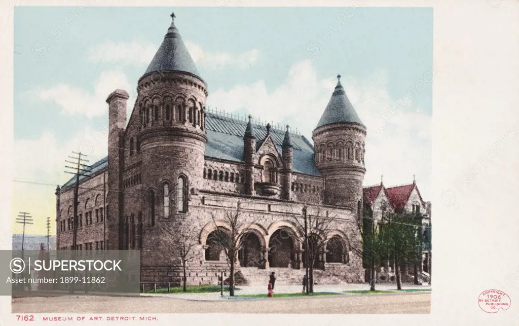 Museum of Art, Detroit, Mich. Postcard. 1906, Museum of Art, Detroit, Mich. Postcard 