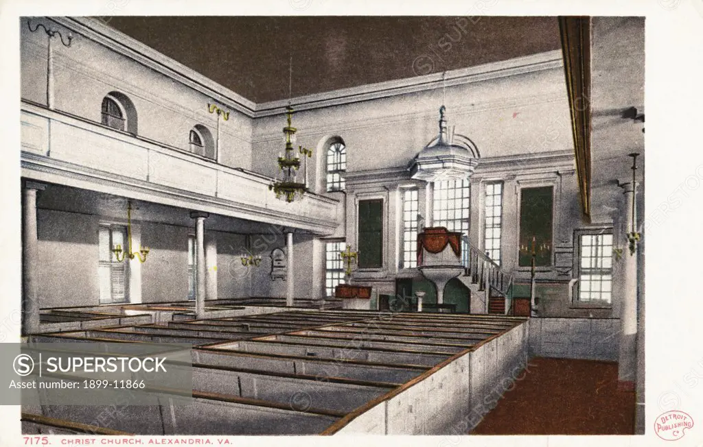 Christ Church, Alexandria, VA Postcard. ca. 1903, Christ Church, Alexandria, VA Postcard 