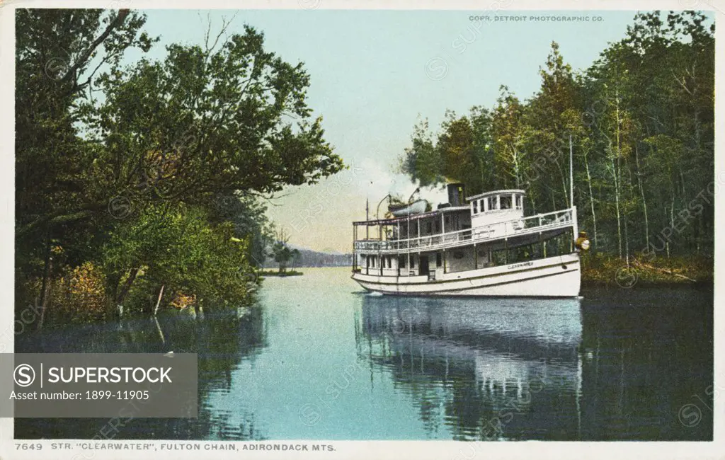 Steamer 'Clearwater' Postcard. ca. 1900, Steamer 'Clearwater' Postcard 