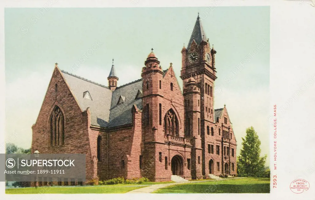 Mt. Holyoke College Postcard. ca. 1900, Mt. Holyoke College Postcard 