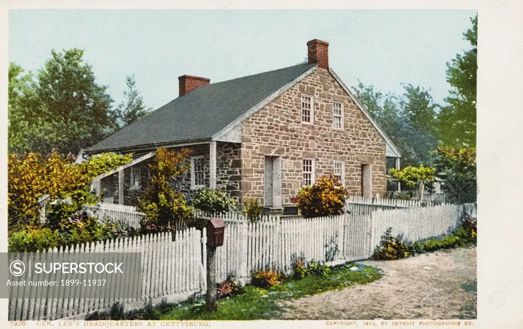 Gen. Lee's Headquarters at Gettysburg Postcard. 1903, Gen. Lee's Headquarters at Gettysburg Postcard 