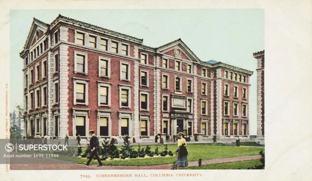 Schermerhorn Hall, Columbia University Postcard. 1903, Schermerhorn Hall, Columbia University Postcard 