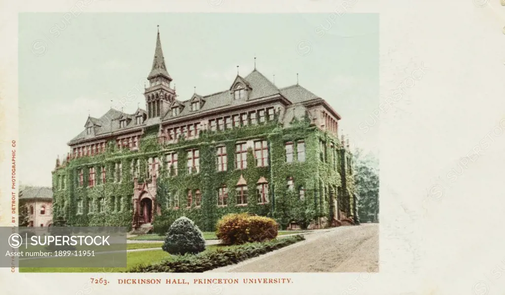 Dickinson Hall, Princeton University Postcard. 1903, Dickinson Hall, Princeton University Postcard 