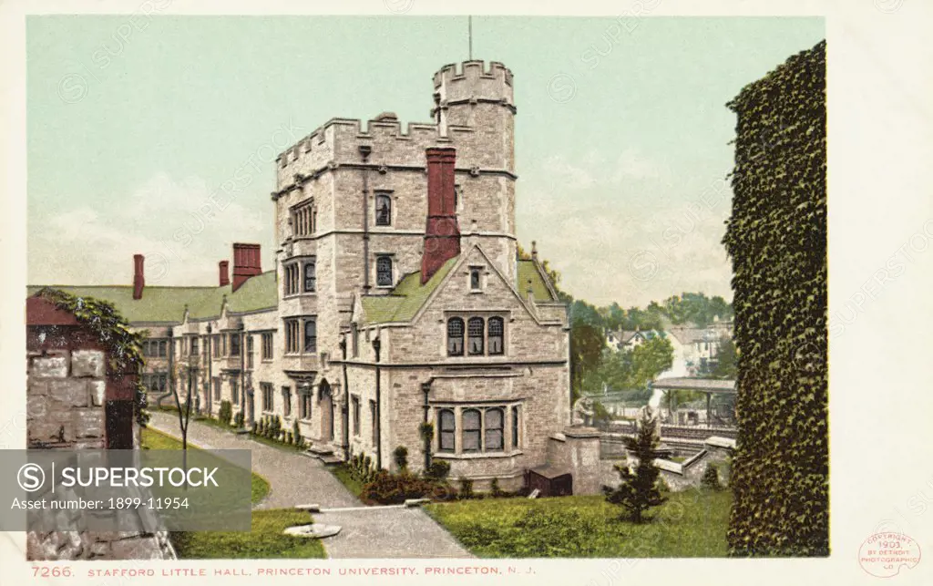 Stafford Little Hall, Princeton University, Princeton, N.J. Postcard. 1903, Stafford Little Hall, Princeton University, Princeton, N.J. Postcard 