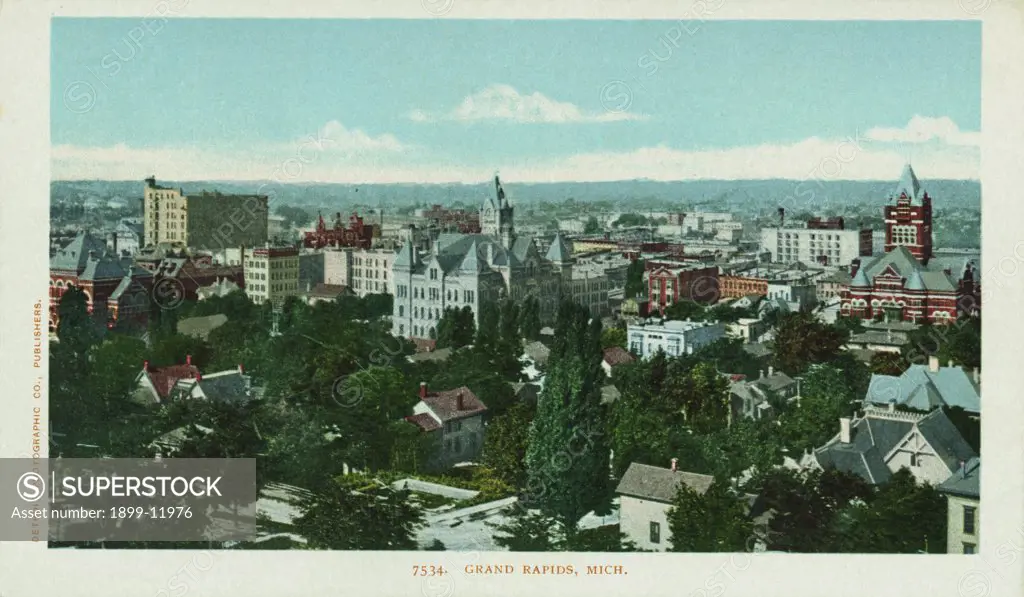 Grand Rapids, Michigan Postcard. ca. 1900, Grand Rapids, Michigan Postcard 