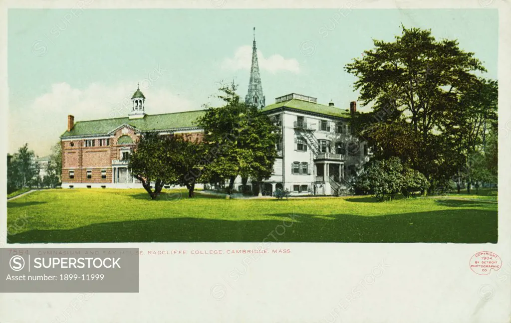 Gymnasium and Fay House, Radcliffe College, Cambridge, Mass. Postcard. 1904, Gymnasium and Fay House, Radcliffe College, Cambridge, Mass. Postcard 