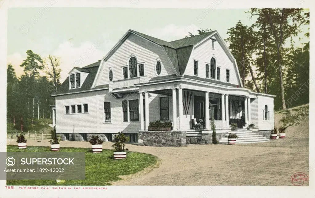 The Store, Paul Smith's in the Adirondacks Postcard. ca. 1905-1930, The Store, Paul Smith's in the Adirondacks Postcard 