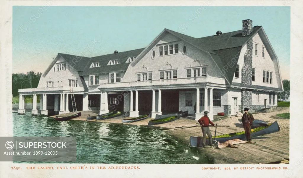 The Casino, Paul Smith's in the Adirondacks Postcard. 1903, The Casino, Paul Smith's in the Adirondacks Postcard 