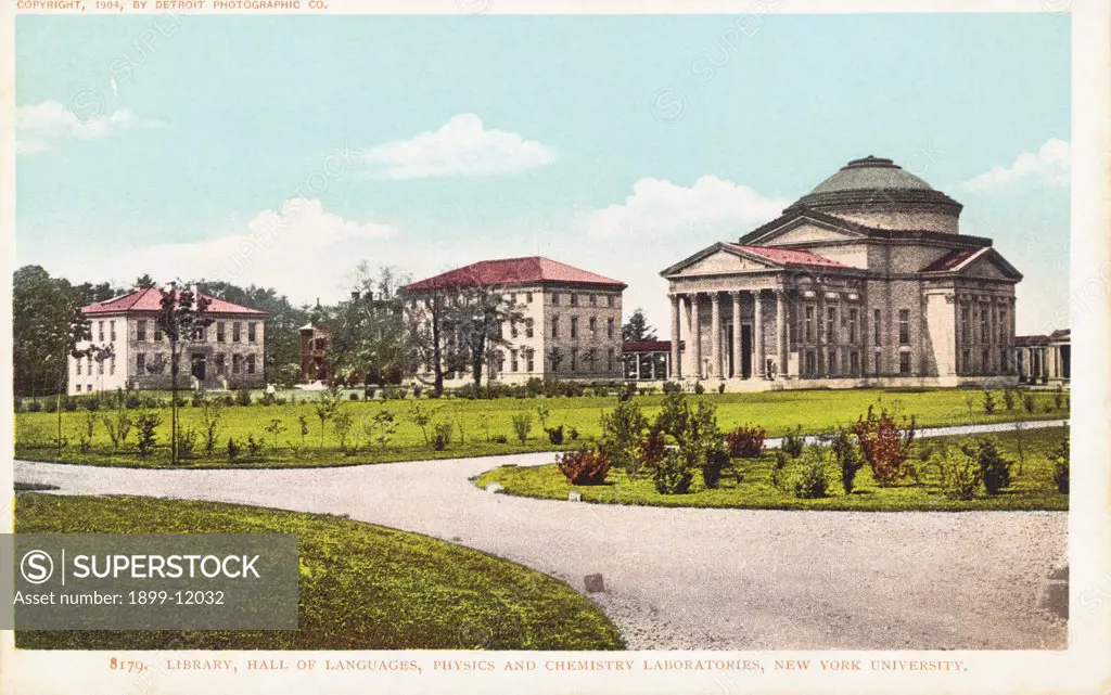 New York University Postcard. 1904, New York University Postcard 