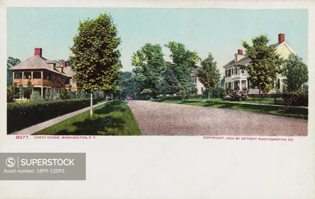 Chevy Chase, Washington, D.C. Postcard. 1904, Chevy Chase, Washington, D.C. Postcard 