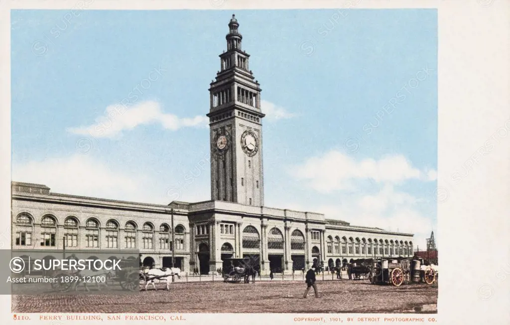 Ferry Building, San Francisco, Cal. Postcard. 1901, Ferry Building, San Francisco, Cal. Postcard 