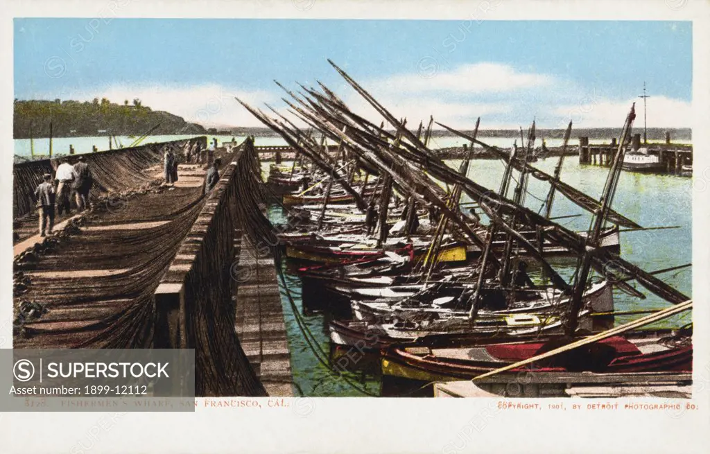 Fishermen's Wharf, San Francisco, Cal. Postcard. 1904, Fishermen's Wharf, San Francisco, Cal. Postcard 