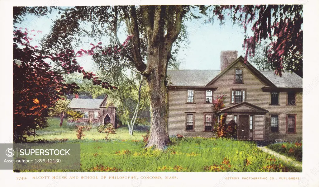 Alcott House and School of Philosophy Postcard. ca. 1888-1905, Alcott House and School of Philosophy Postcard 