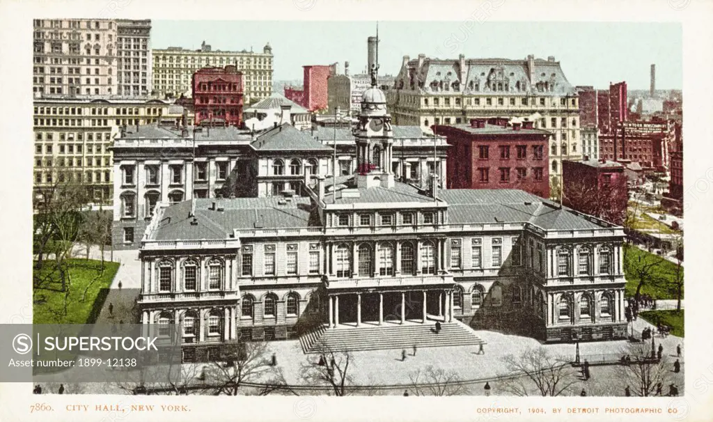 City Hall, New York Postcard. 1904, City Hall, New York Postcard 
