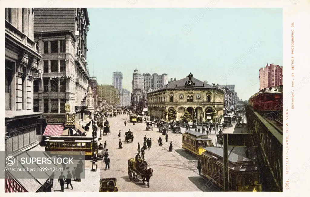 Herald Square, New York Postcard. 1904, Herald Square, New York Postcard 