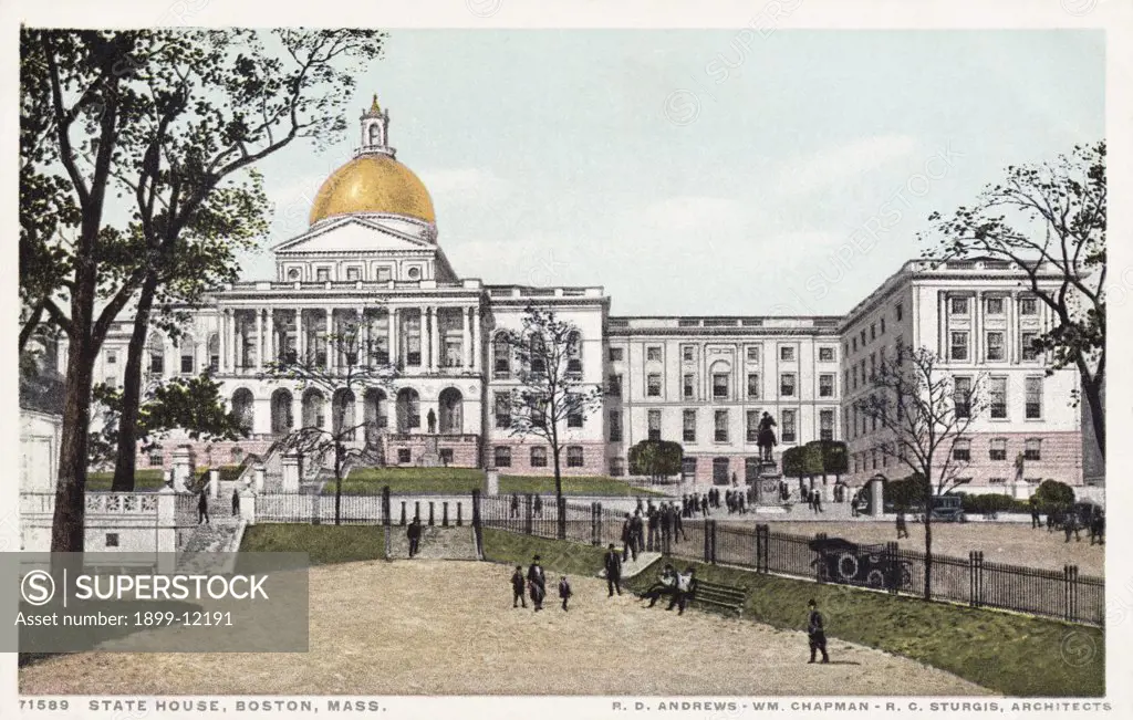Postcard of State House, Boston, Mass.. ca. 1915-1925, Postcard of State House, Boston, Mass. 