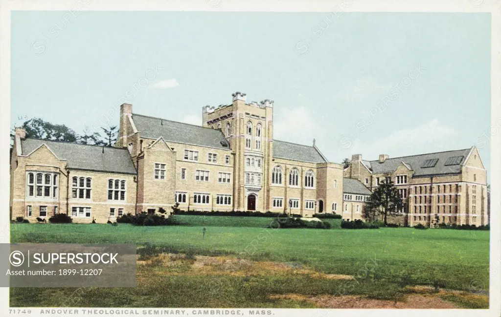 Andover Theological Seminary, Cambridge, Mass. Postcard. ca. 1915-1930, Andover Theological Seminary, Cambridge, Mass. Postcard 