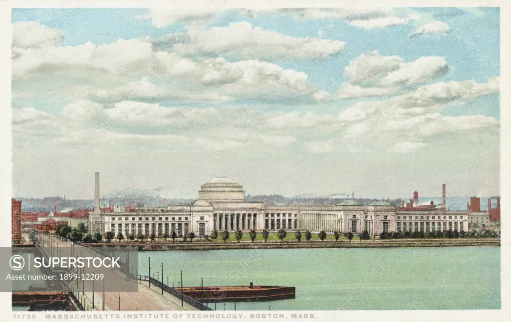 Massachusetts Institute of Technology, Boston, Mass. Postcard. ca. 1915-1930, Massachusetts Institute of Technology, Boston, Mass. Postcard 