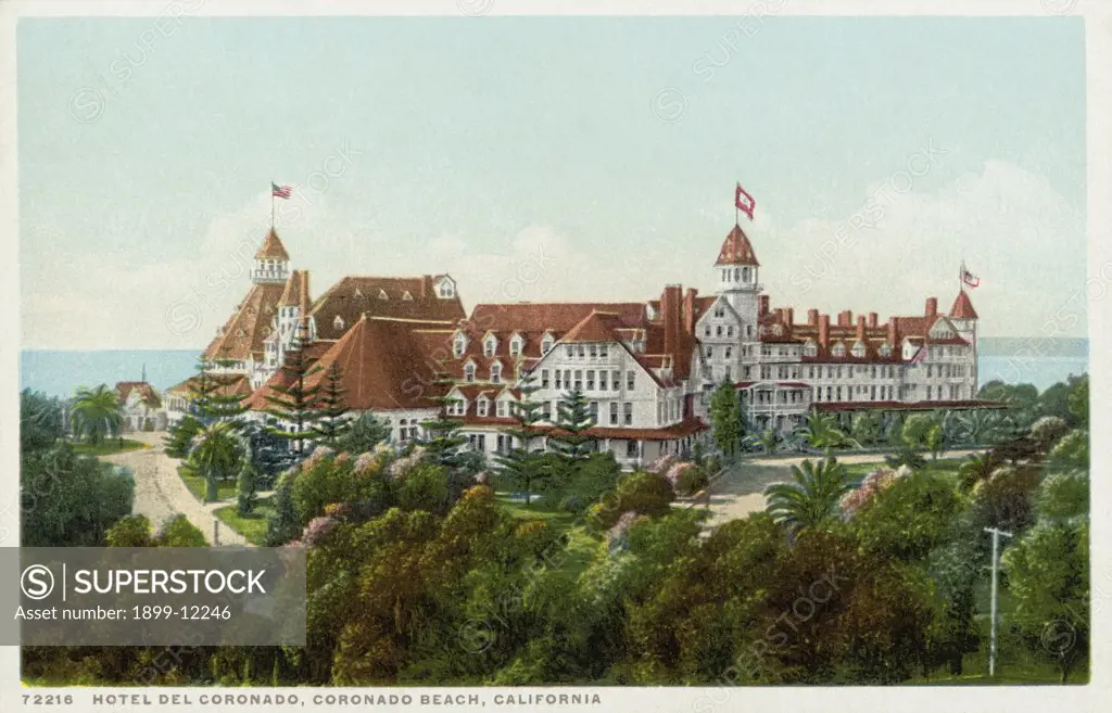 Hotel del Coronado, Coronado Beach, California Postcard. ca. 1905-1939, Hotel del Coronado, Coronado Beach, California Postcard 